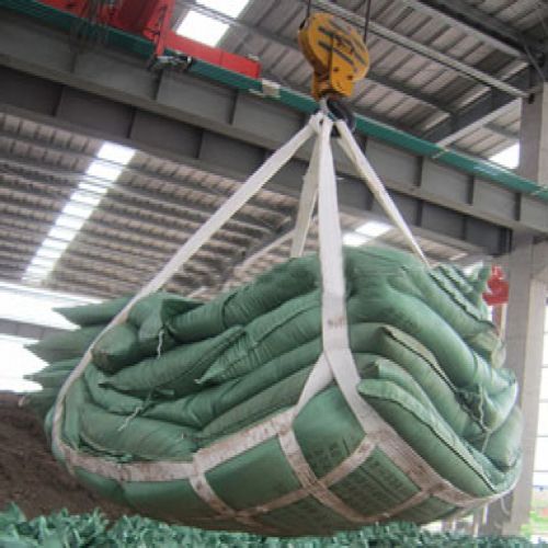 Грузовые сети с плоской лентой используются для перевозки удобрений, цемента и массовых грузов в мешках 