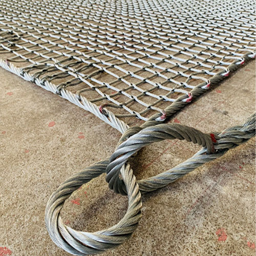 钢丝绳吊砖块网兜,起重机吊石网钢丝油绳网,油丝绳网兜石头钢丝网