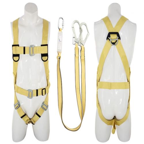 Flame and fire resistant fall protection safety harnesses
