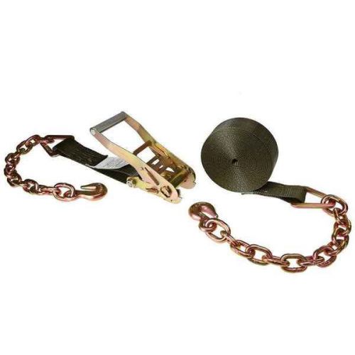 Olive Ratchet Strap with chain