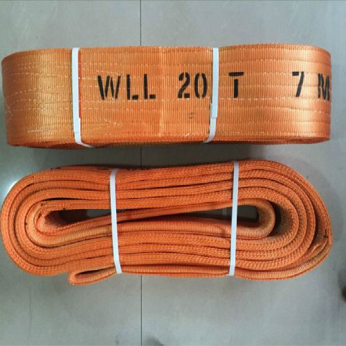 Polyester Webbing Belt Lifting Sling Strap Safety Factor 8:1