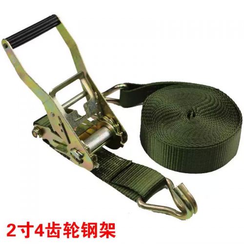 Army Green ratchet tie down strap